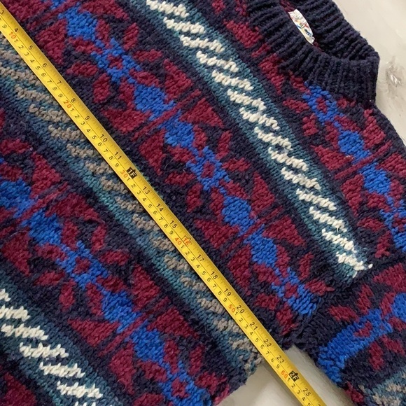 Rey Wear 100% Wool Heavy Sweater ski‎ vintage - Picture 6 of 9